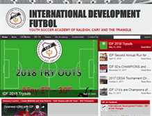 Tablet Screenshot of idfutbol.com